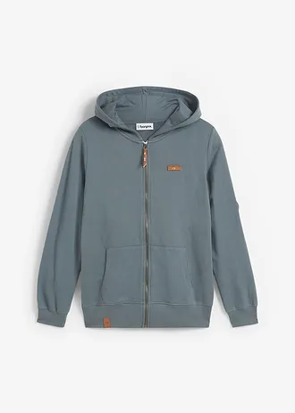 Sweatvest met capuchon van puur katoen