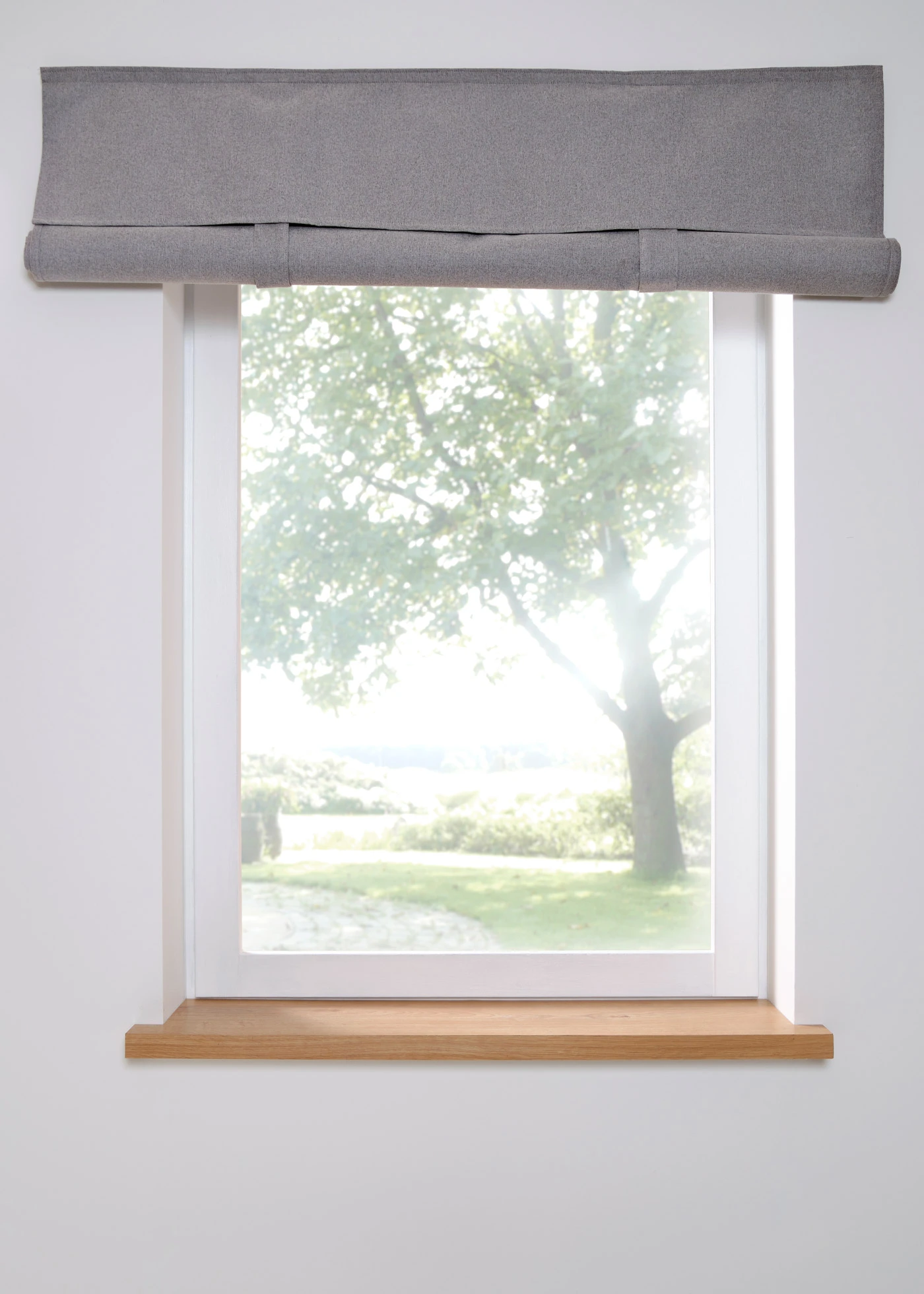 Verduisterend vouwgordijn met klittenband • grijs • bonprix online shop