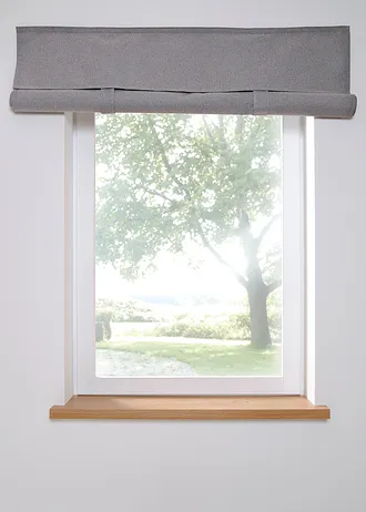 Verduisterend vouwgordijn met klittenband • grijs • bonprix online shop