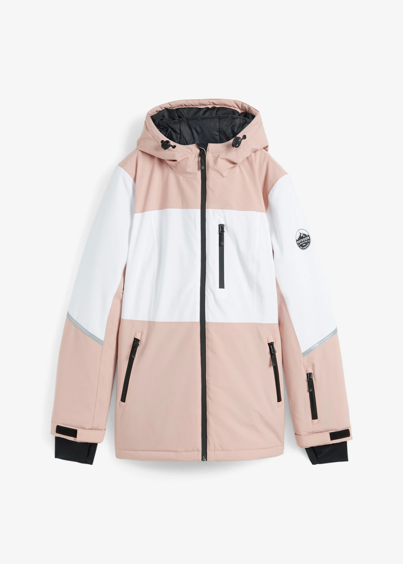 Veste de ski technique et imperméable • rose vintage-blanc • Boutique bonprix