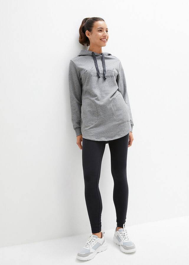 Dres sportowy z długą bluzą i legginsami (2 części) - Bonprix