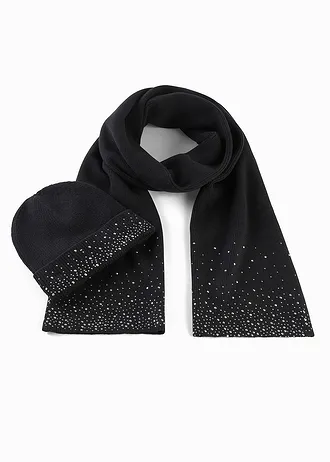 Šála a čepice (2dílná) • černá • bonprix obchod