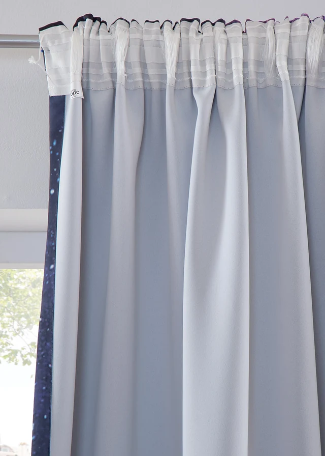 Verduisterend gordijn met sterrenhemel (set van 2) • donkerblauw • product-page.page-title-suffix