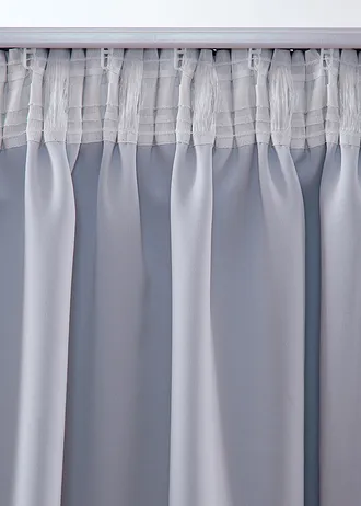 Rideaux obscurcissants motif ciel étoilé (2 pces) • bleu foncé • Boutique bonprix