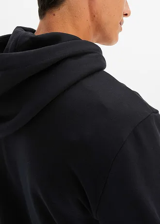 Mikina s kapucí, z čisté bavlny • černá • bonprix obchod