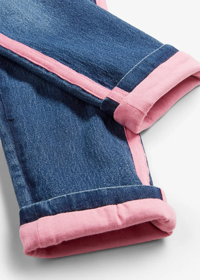 Jean thermique taille mi-haute, doublure jersey • bleu denim • product-page.page-title-suffix