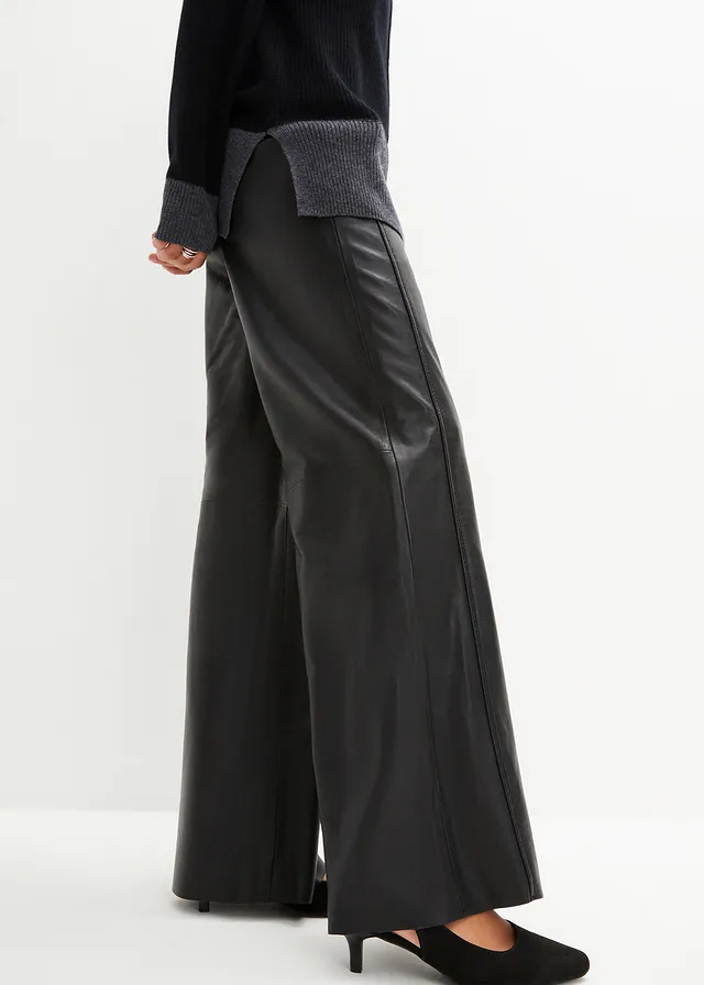 Marlene Dietrich broek van lamsnappa • zwart • product-page.page-title-suffix