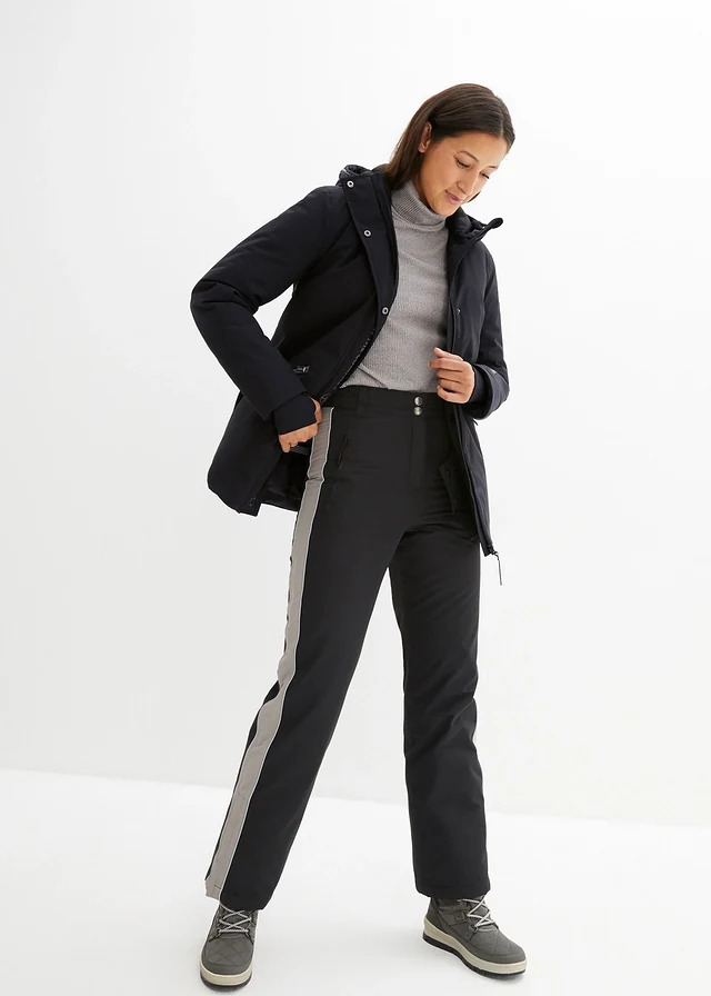 Outdoor ski-jas, waterdicht, Kleur: zwart