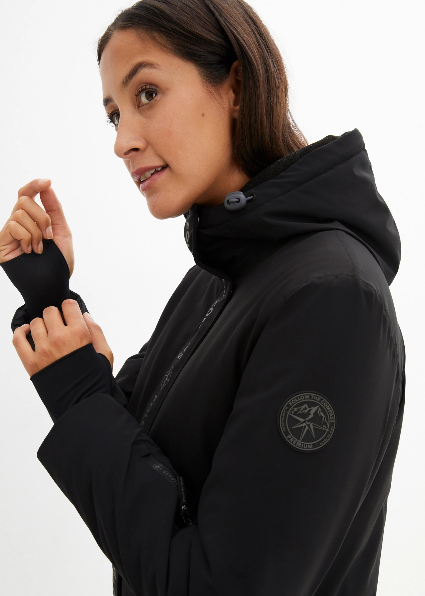 Funkční lyžařská bunda, nepromokavá • černá • bonprix obchod