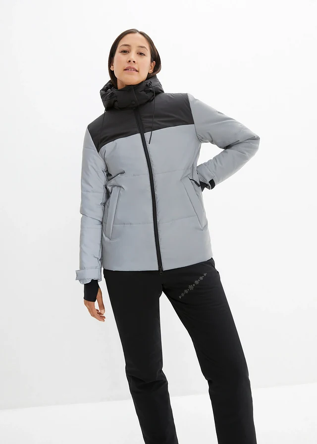 Veste fonctionnelle matelassée, réfléchissante, Couleur: argenté