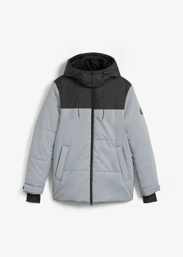 Gewatteerde outdoor jas, reflecterend, Kleur: zilverkleur