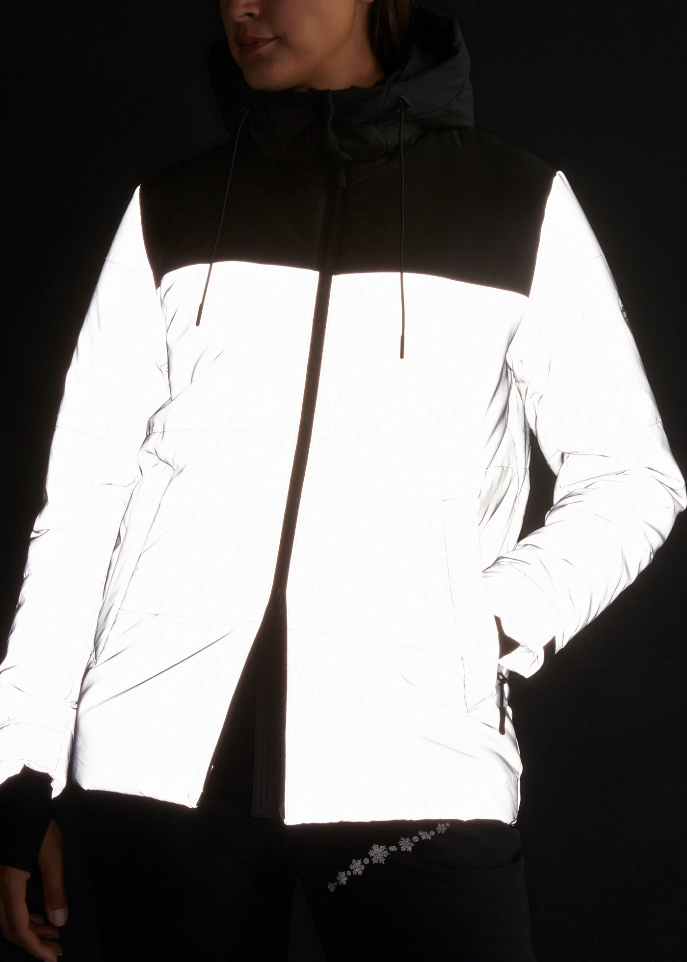 Veste fonctionnelle matelassée, réfléchissante • argenté • Boutique bonprix