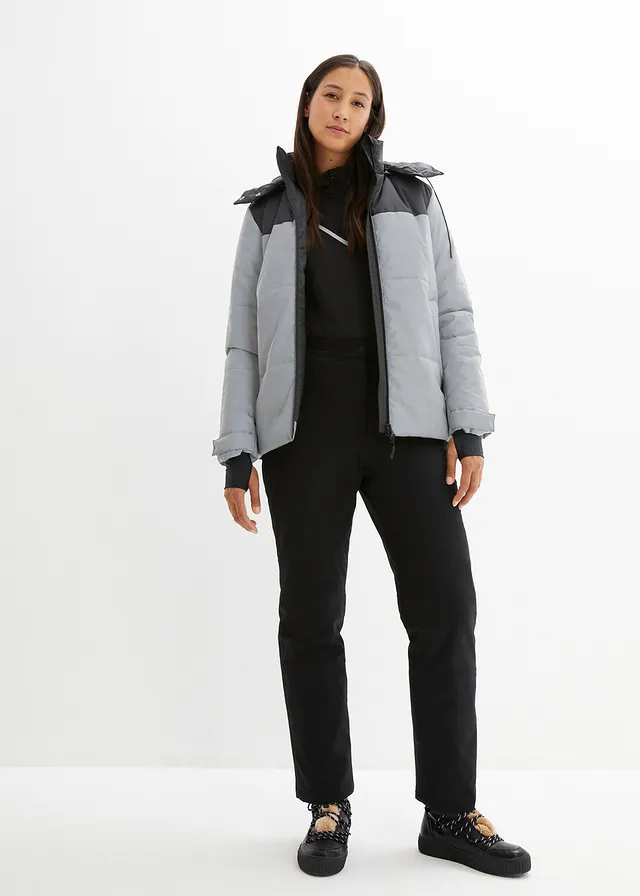 Gewatteerde outdoor jas, reflecterend, Kleur: zilverkleur