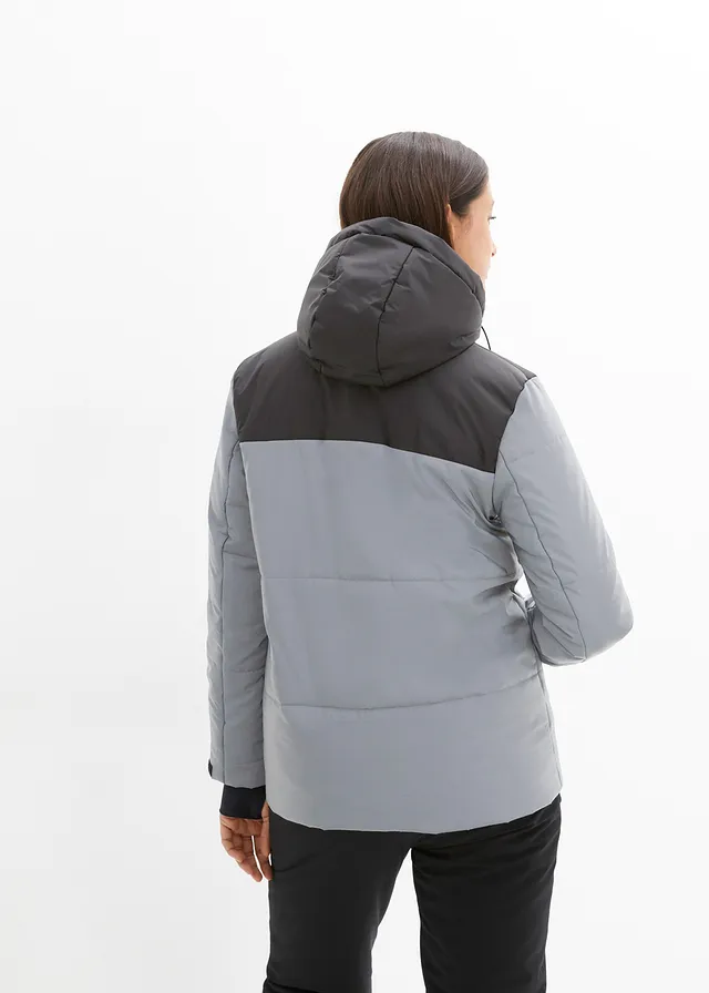 Gewatteerde outdoor jas, reflecterend, Kleur: zilverkleur