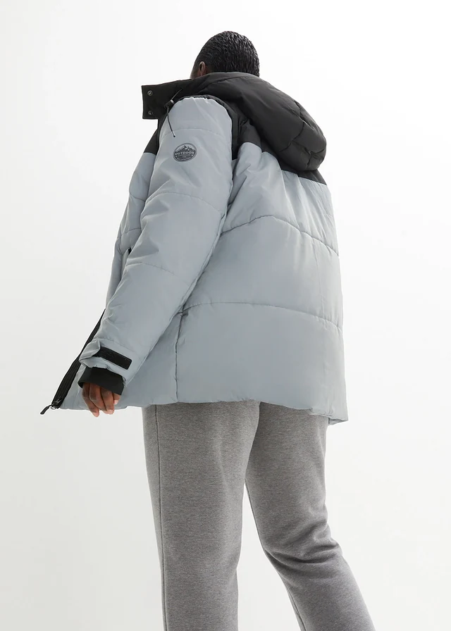 Gewatteerde outdoor jas, reflecterend, Kleur: zilverkleur