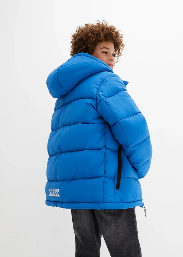 Doudoune chaude à capuche, Couleur: bleu