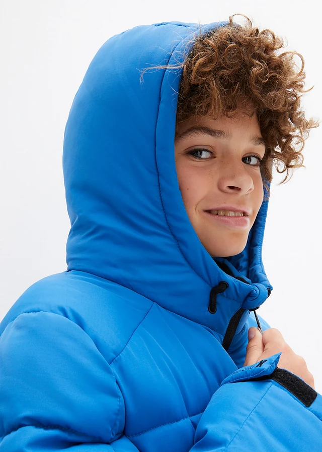Warm gevoerde winterjas met capuchon • blauw • product-page.page-title-suffix