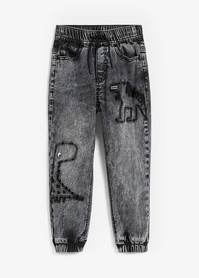 Jean jogger avec doublure thermique en jersey, regular