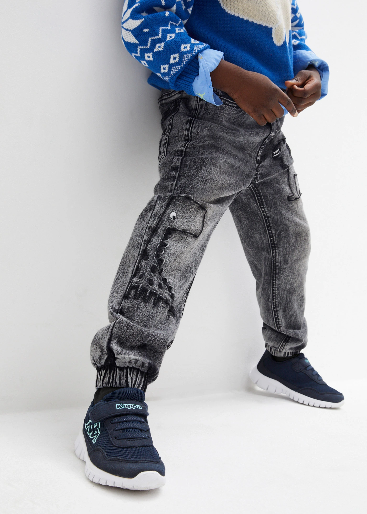 Termo džíny bez zapínání, Regular Fit, s žerzejovou podšívkou • černý denim • bonprix obchod