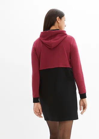 Těhotenské/kojicí šaty • černo-rododendronově červená • bonprix obchod