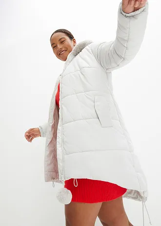 Parka, barva: matně stříbrná