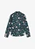 Jongens overhemd met kerstprint, slim fit, Kleur: diepgroen