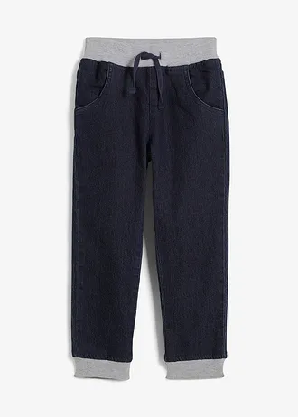 Meisjes thermobroek met jersey voering • nachtblauw denim • bonprix online shop