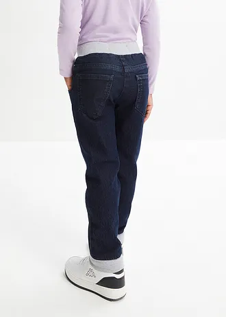 Meisjes thermobroek met jersey voering • nachtblauw denim • bonprix online shop