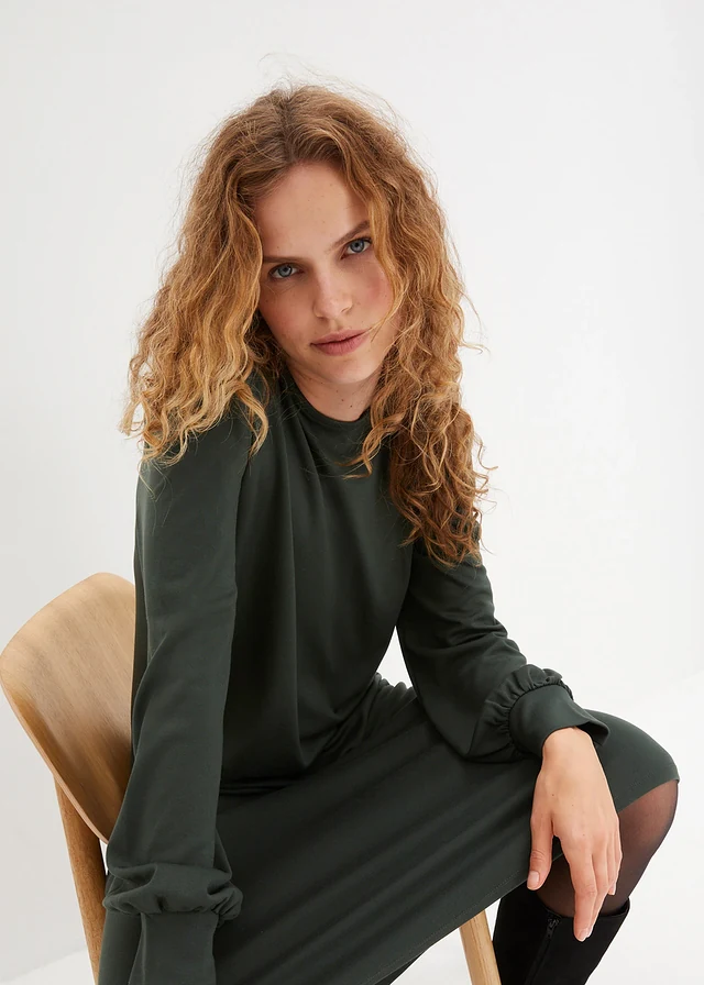 Robe en jersey Punto di Roma • vert sapin • product-page.page-title-suffix