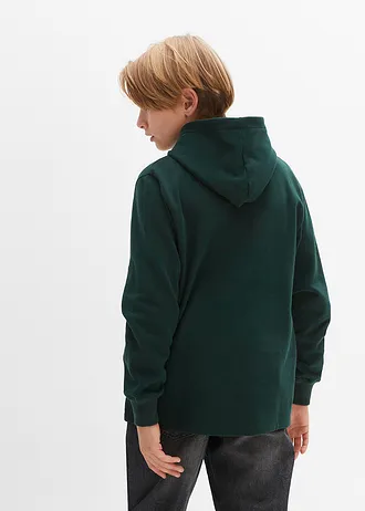 Hoodie van een zachte katoenmix • diepgroen • bonprix online shop