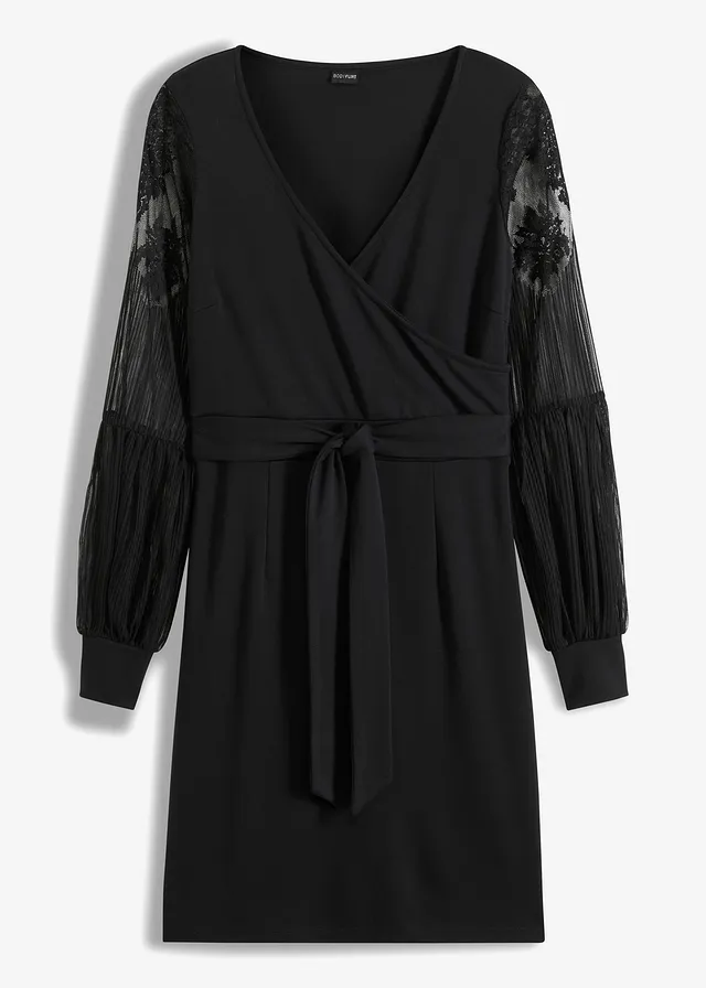Robe en jersey, Couleur: noir