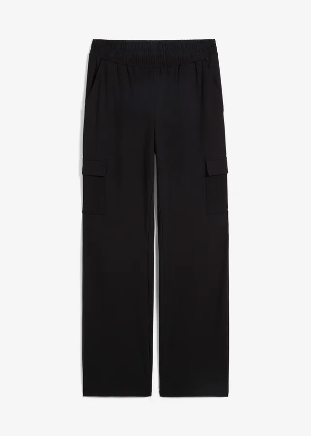 Pantaloni de jogging din material elastic cu bumbac