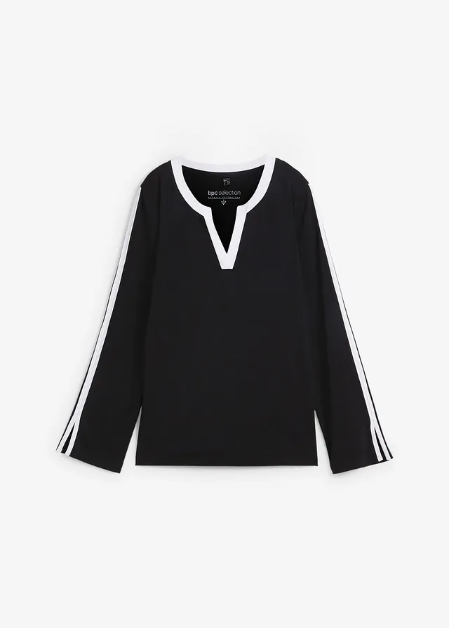 Longsleeve met split