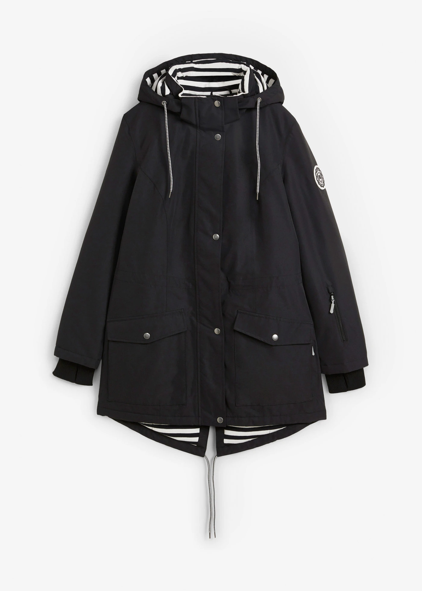 Outdoorjas, waterdicht • zwart • bonprix online shop