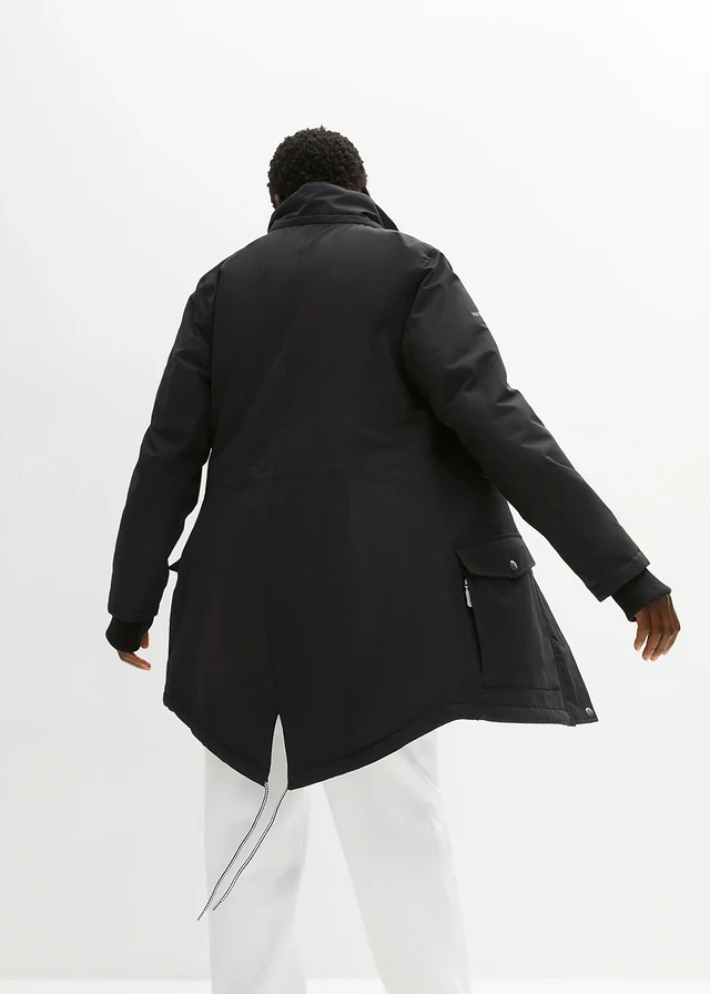 Outdoorjas, waterdicht, Kleur: zwart