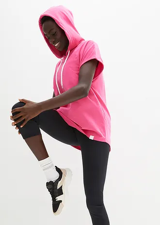 Sweat à capuche oversize, Couleur: fuchsia