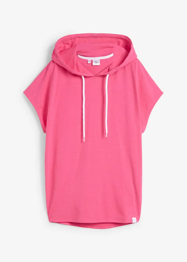 Sweat à capuche oversize, Couleur: fuchsia