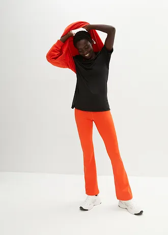 Lang sportshirt met mesh, sneldrogend • zwart • bonprix online shop