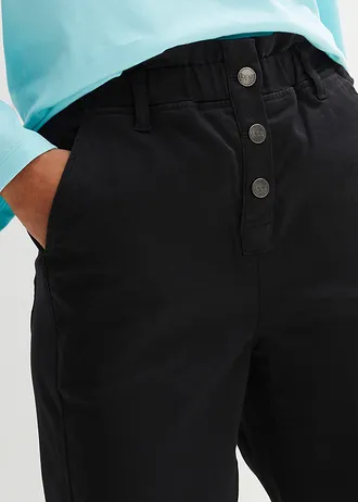 High waist jeans met comfortband, straight • zwart • bonprix online shop