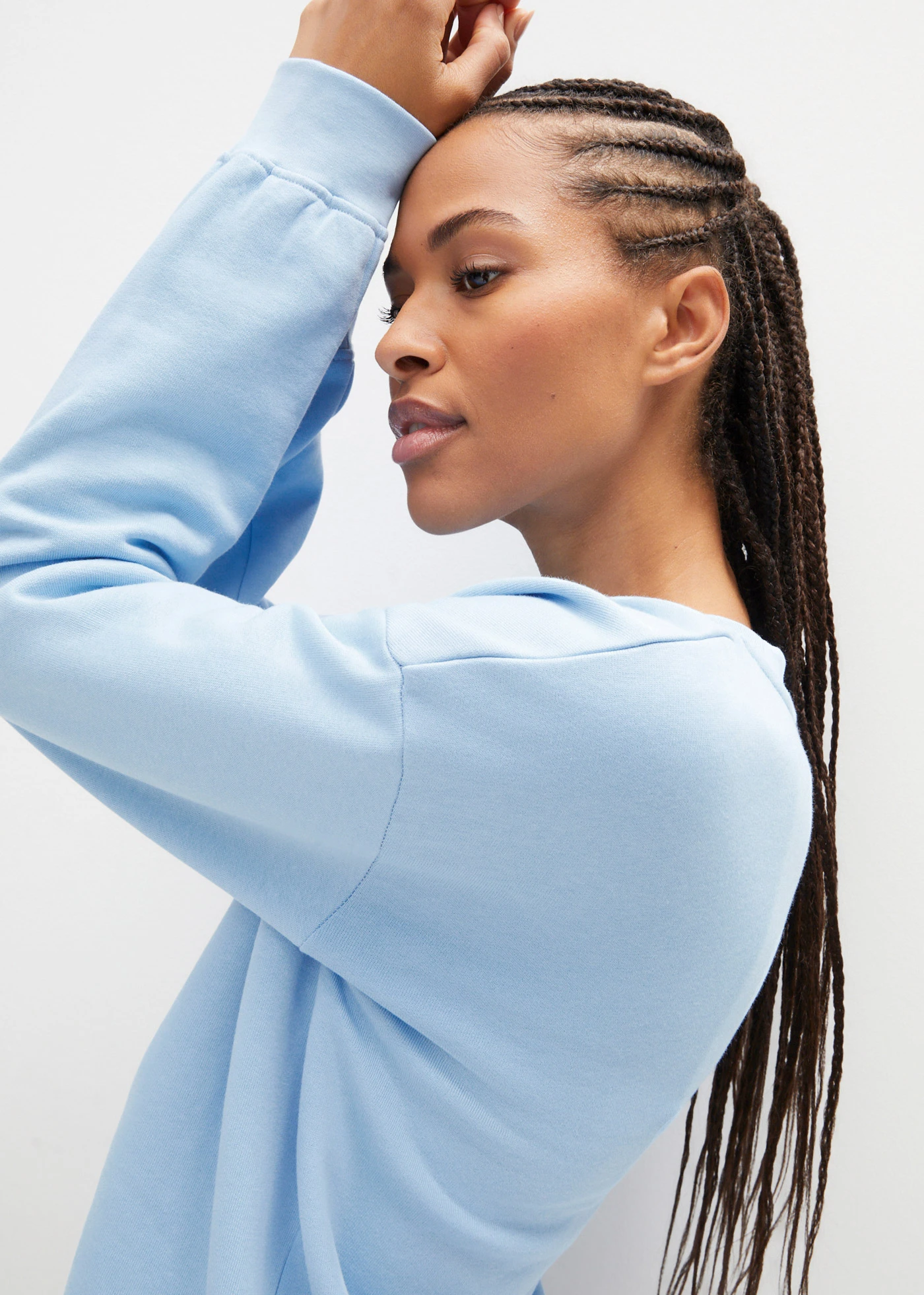 Sweat oversize 100% coton • bleu clair • Boutique bonprix