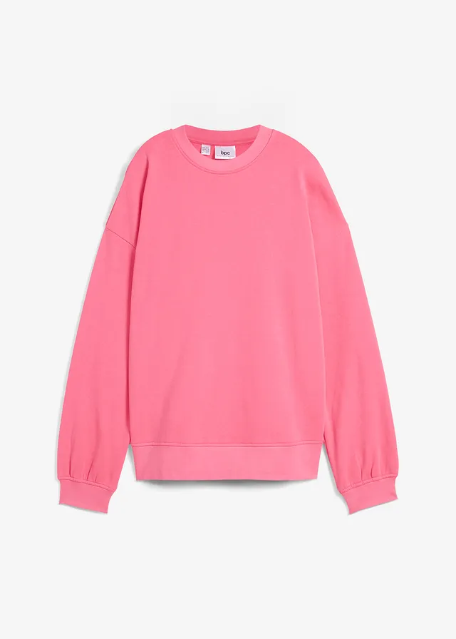 Bluză casual oversize din bumbac 100% • pink • magazin bonprix