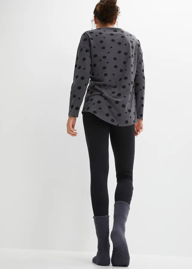 Oversized pyjama met legging • leisteengrijs-zwart • product-page.page-title-suffix