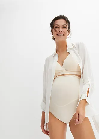 Kojicí podprsenka bez kostic, s organickou bavlnou (2 ks v balení) • černá /šedobéžová • bonprix obchod