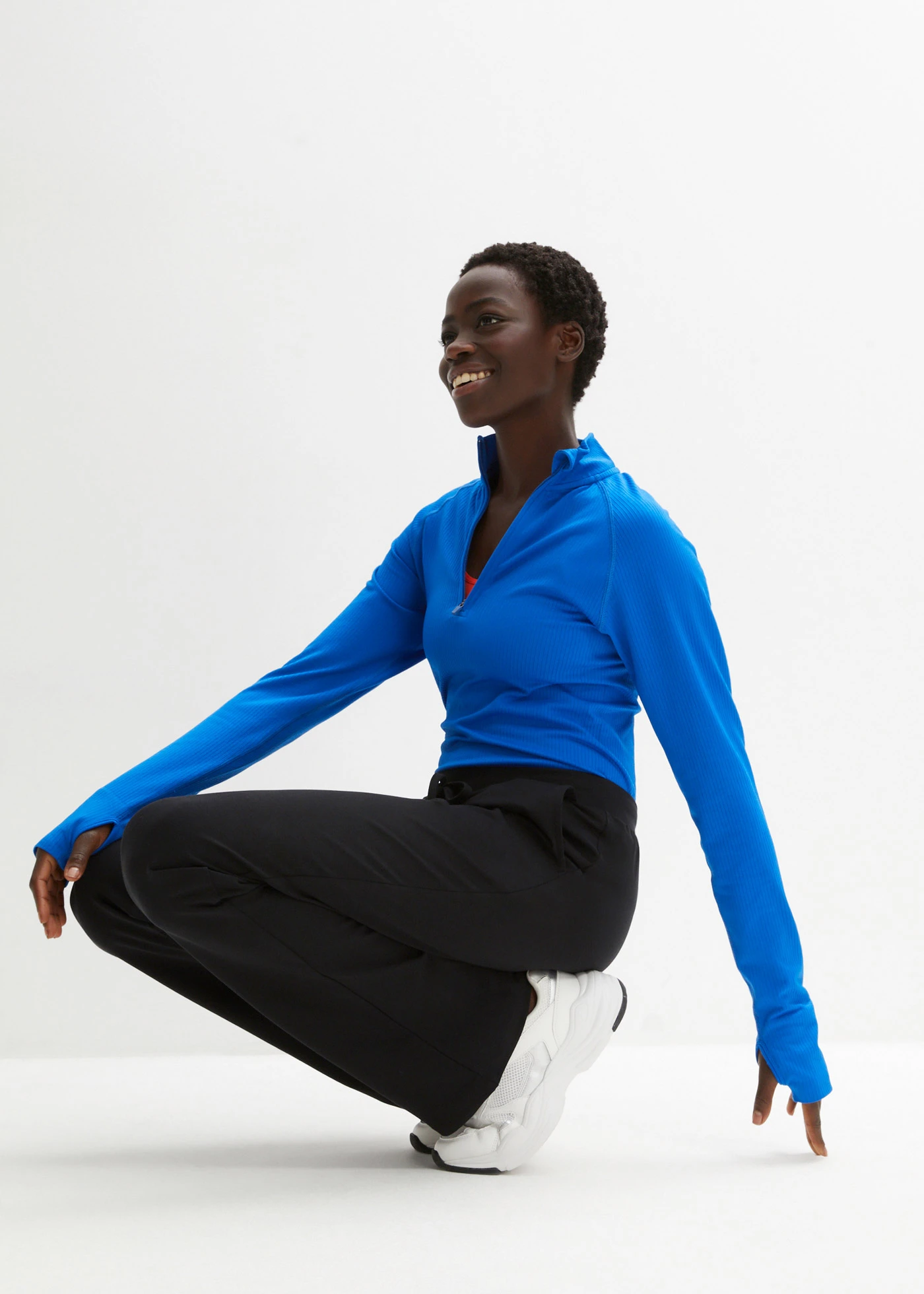 Sztreccsnadrág tiszta bio-pamuttal • fekete • bonprix áruház