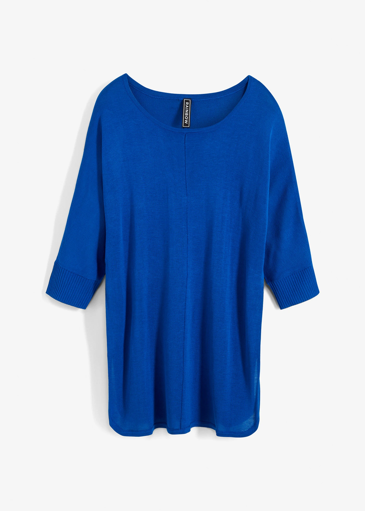 Fijnebreide trui met 3/4 mouwen • azuurblauw • bonprix online shop