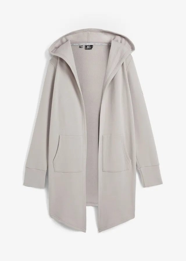 Dlouhá mikina z bavlněné směsi • světle šedá • bonprix obchod