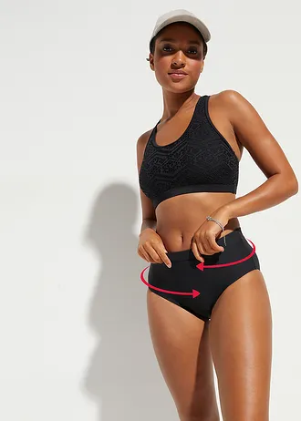 Maxi shape bikinibroekje, licht corrigerend • zwart • bonprix online shop