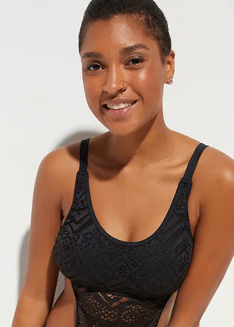 Maillot 1 pièce monokini, Couleur: noir