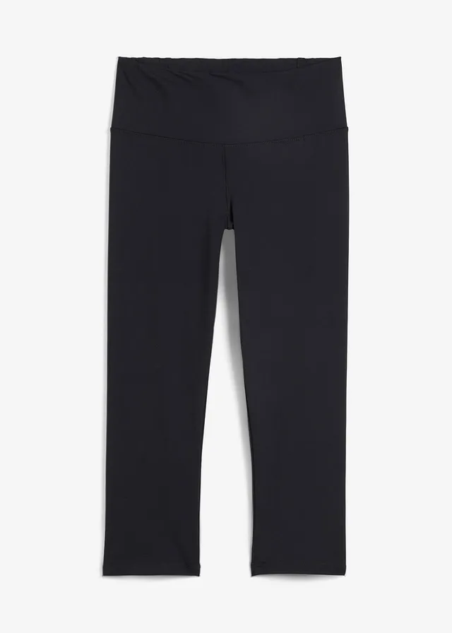 Modelujące legginsy sportowe z kieszonką, dł. 3/4 - Bonprix
