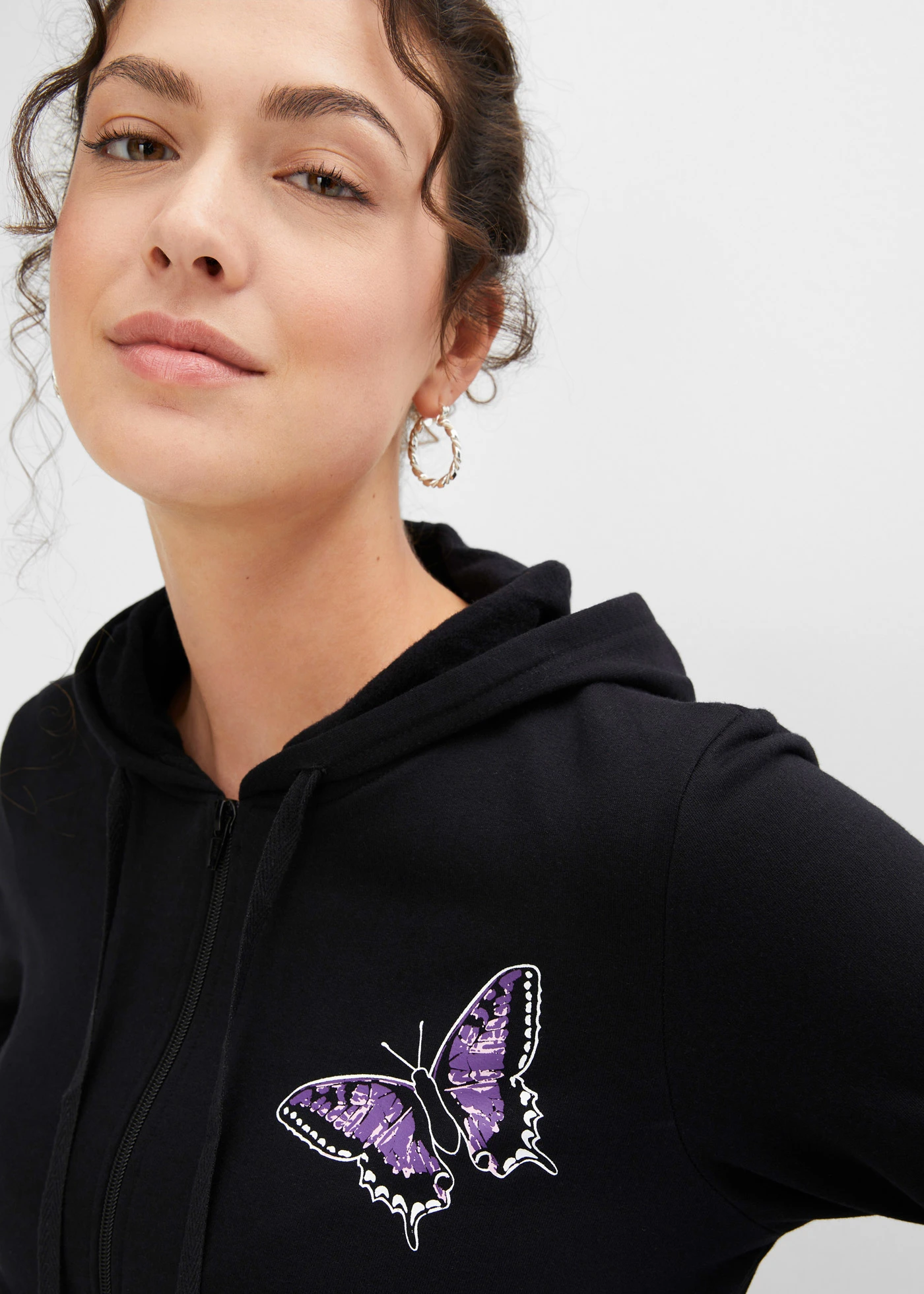 Costum de casă, cu buzunare • negru imprimat • magazin bonprix